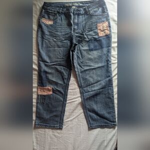 Indigo Thread Co. Patchwork Blue Jeans